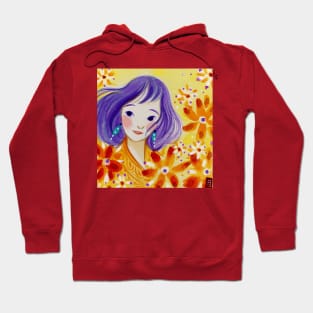 Smiling with Flowers Hoodie